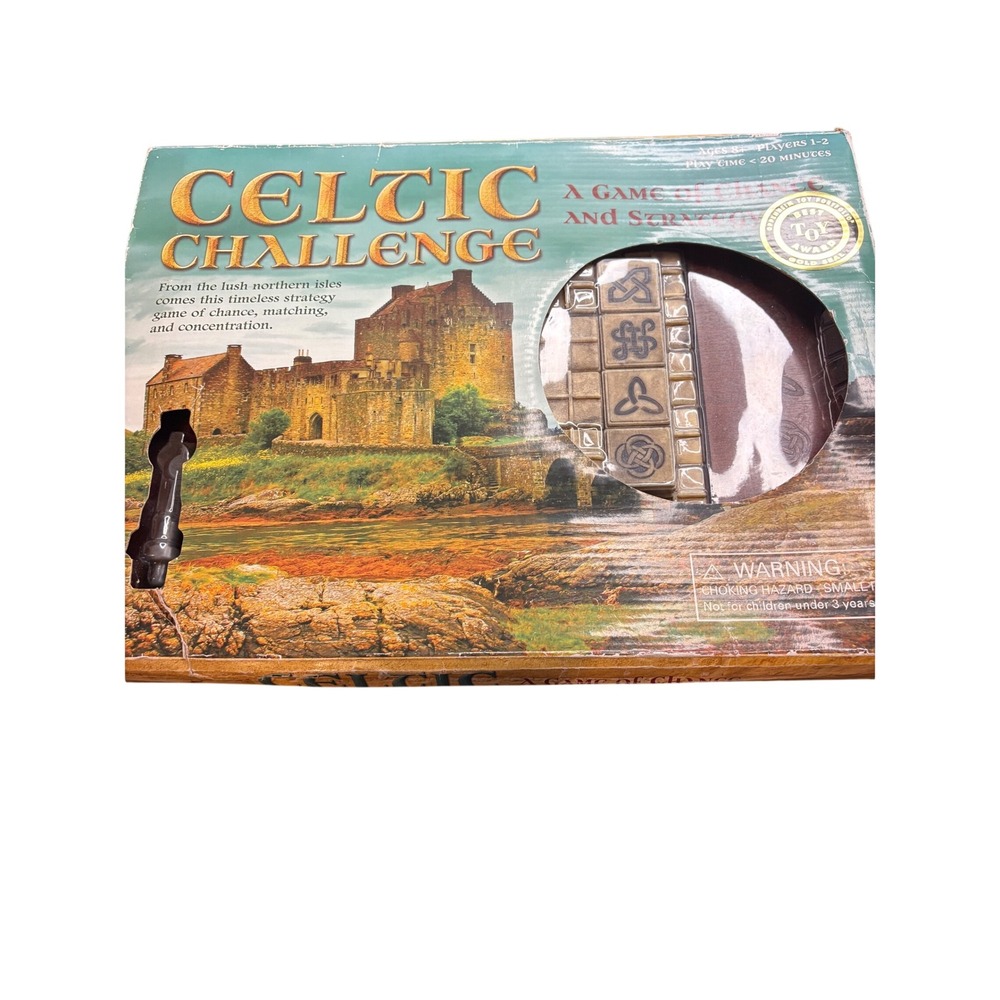 Celtic Challenge Board Game Find It Games 2010 Strategy Matching Wooden Board